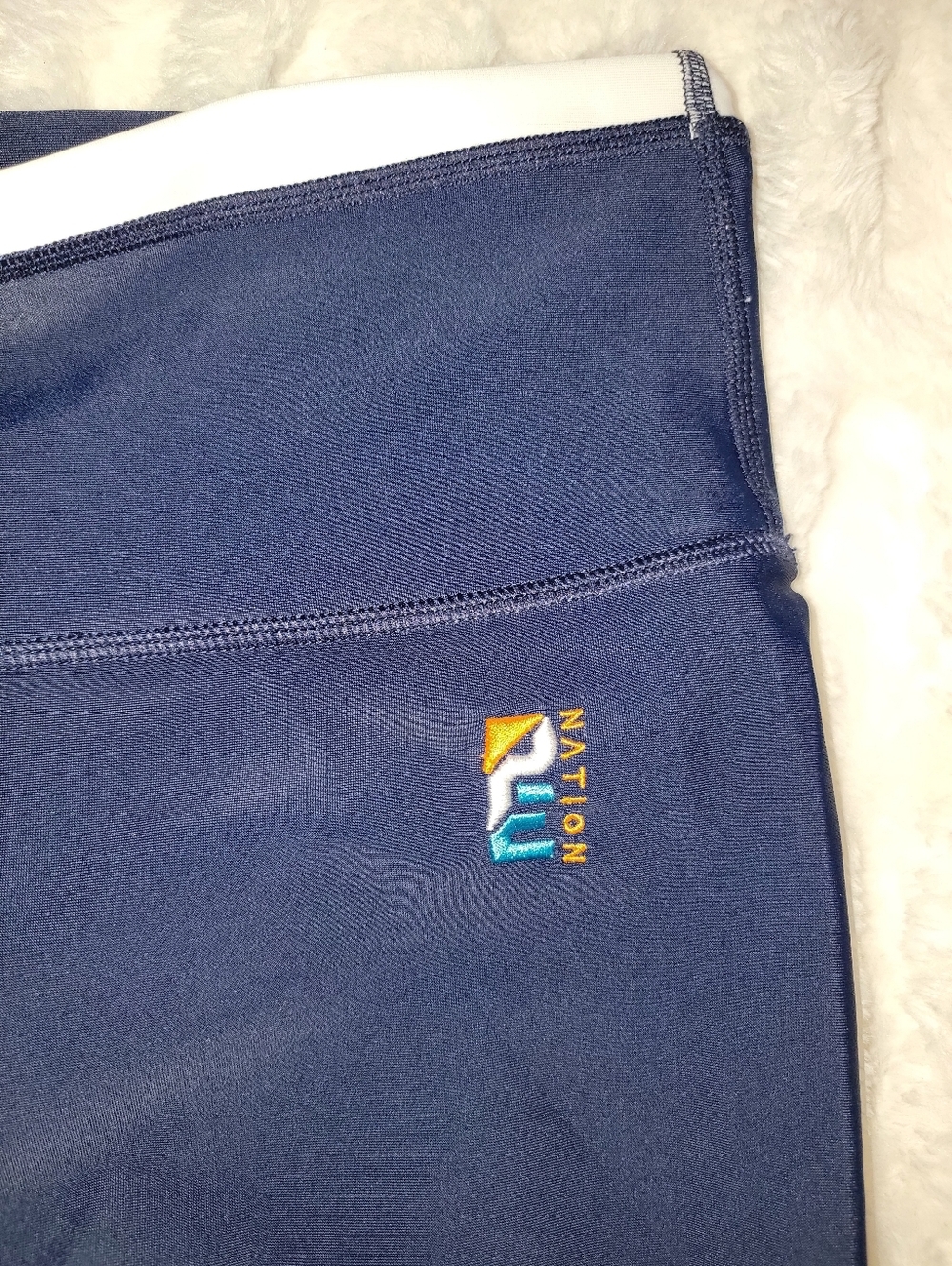 P.E Nation Navy Leggings with White Piping - Picture 4 of 10